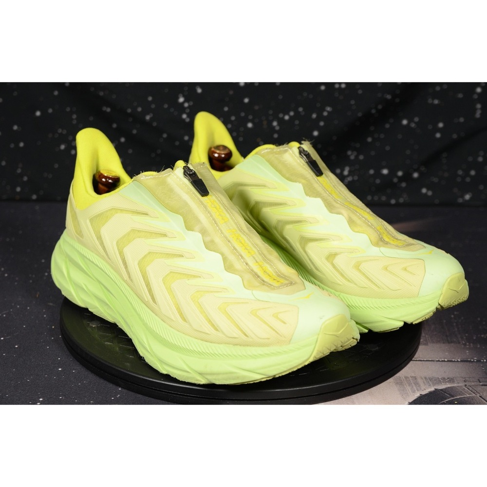 Hoka One One Project Clifton Shoes Mens Size 11 Yellow Zip‎ Running 1127924 BEPM